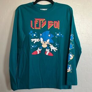 New Sonic the Hedgehog Boys XL Long Sleeve Tee